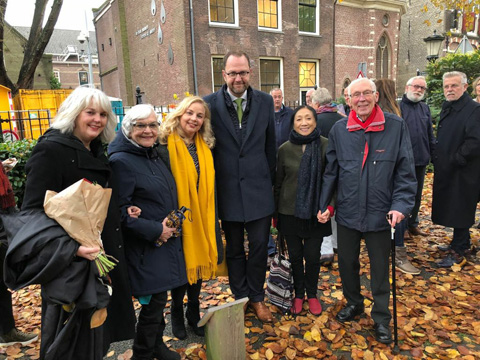 Bankje voor Mark Schareman