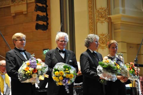 Artur Rivo, Heinz-Rolf Fliersbach, Han Louis Meijer und Femke de Graaf